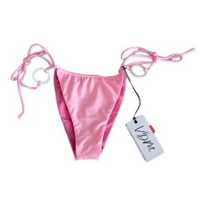 VDM The Label - Ziggy Reversible Bikini Bottoms in Pinks NWT